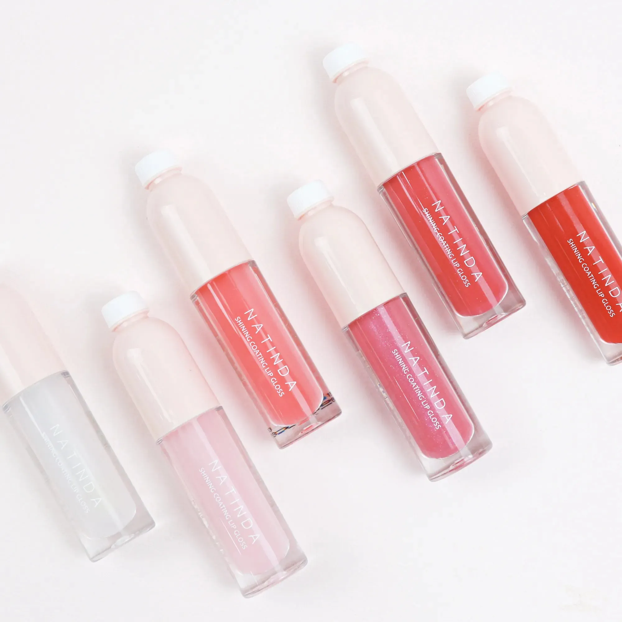 ملمع شفاه لامع ومكثف، نباتي، مقاوم للماء -  Shining Coating Lip Gloss Volumizing Glitter Lip Gloss Vegan Waterproof