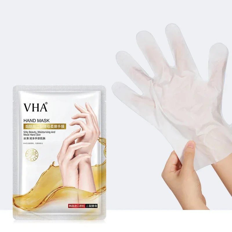 10 Pairs Nicotinamide Goat Milk Moisturizing Exfoliating Nourishing Hand & Foot Masks