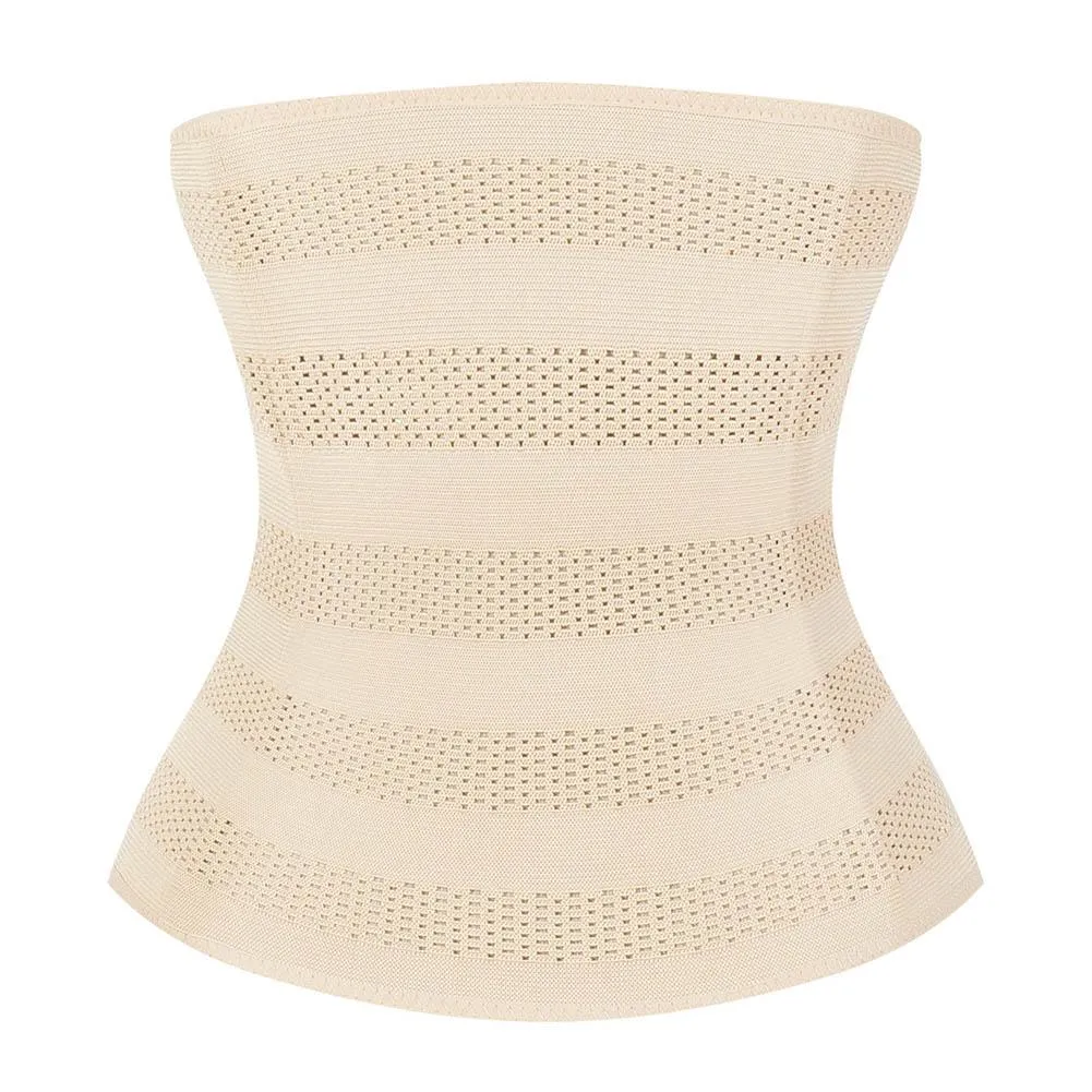 2017 Women Slimming Wraps Shapewear Body Shaper Slimming Control Belt Waist Trainer Corset Postpartum Cincher Girdle S-5XL HB88