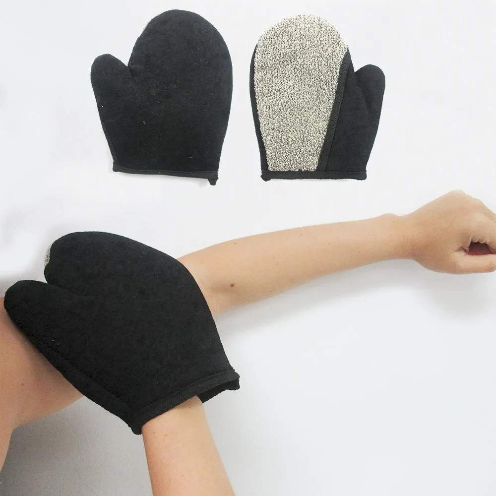 3 Pack Exfoliating Bath Glove Shower Spa Massage Body Scrubs Remove Dead Skin