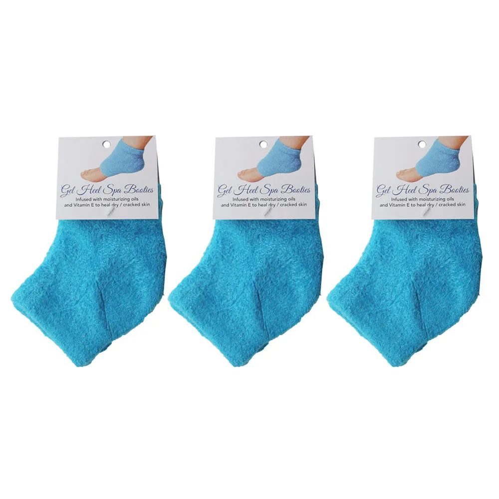 6 Pcs Gel Heel Socks Spa Booties Cracked Foot Moisturizing Skin Care Dry Feet
