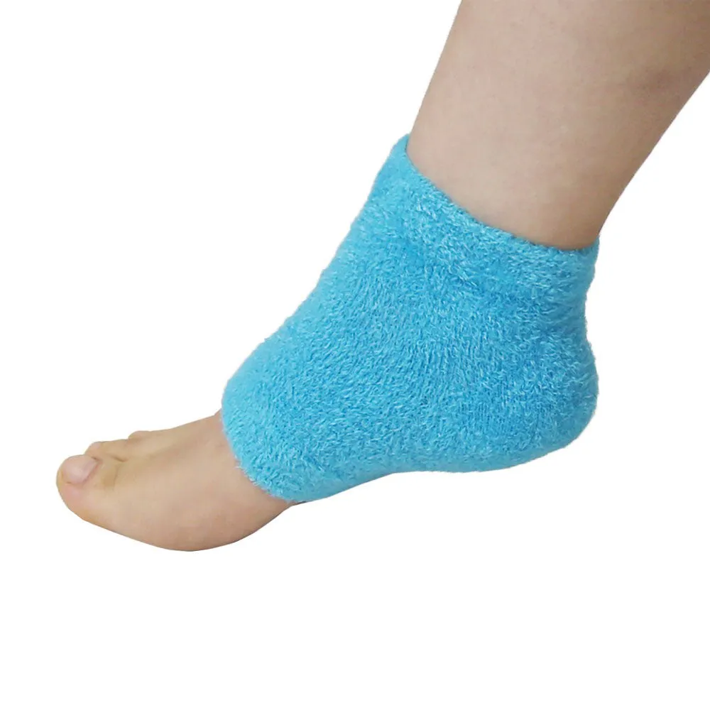 6 Pcs Gel Heel Socks Spa Booties Cracked Foot Moisturizing Skin Care Dry Feet