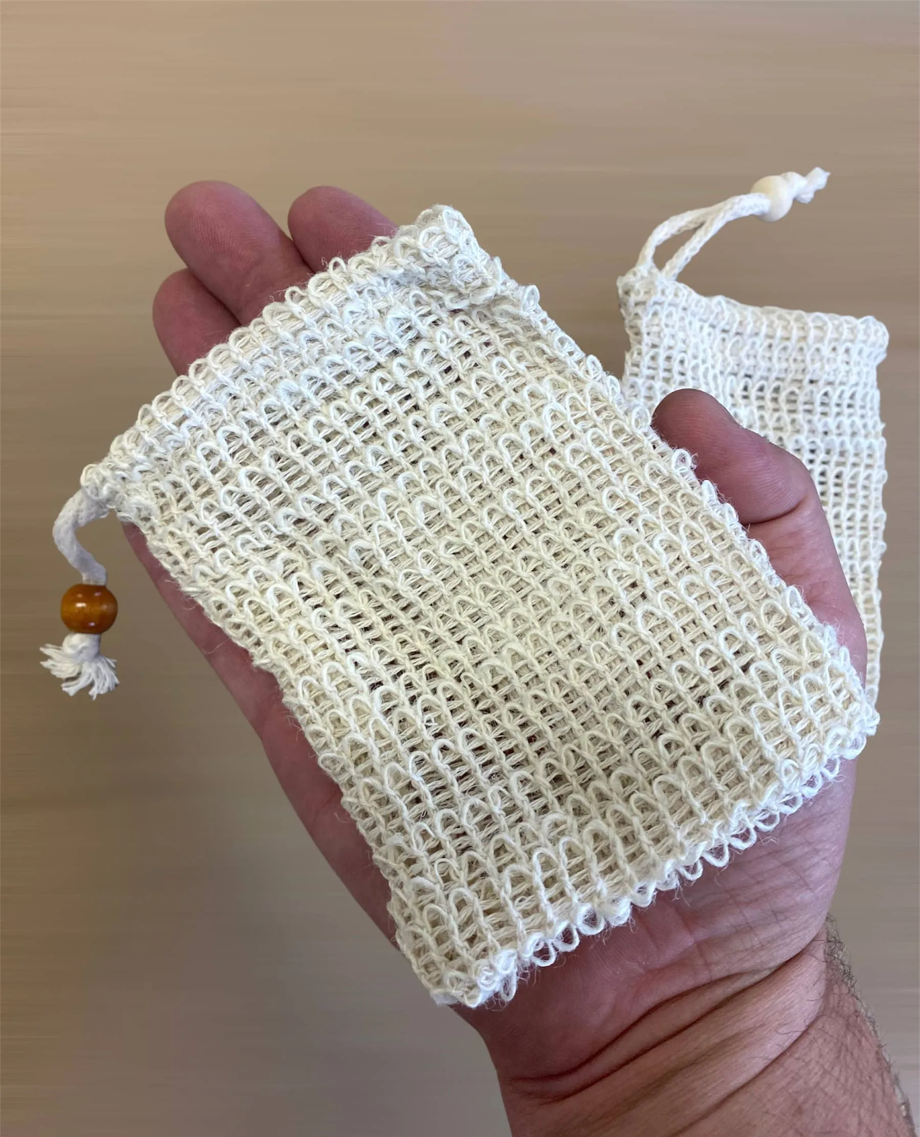 60 ct natural plant based sisal soap saver pouches