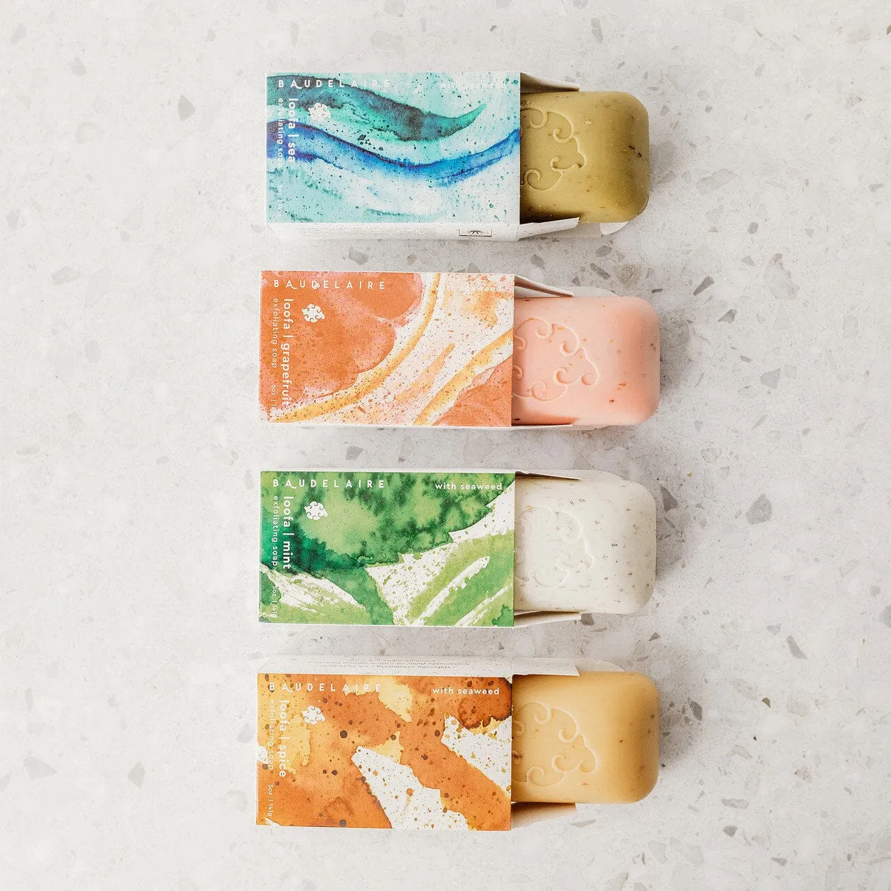 Baudelaire Loofa Exfoliating Soap