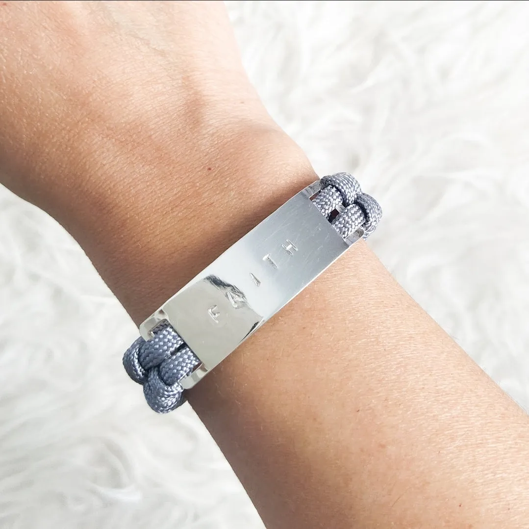 Faith Bracelet. For any occasions. Flourish Collection. Handmade. Silver plated