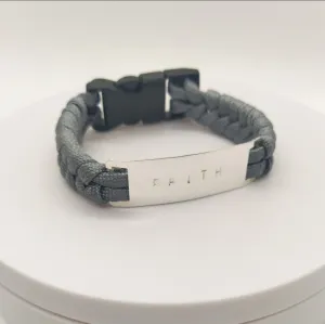 Faith Bracelet. For any occasions. Flourish Collection. Handmade. Silver plated