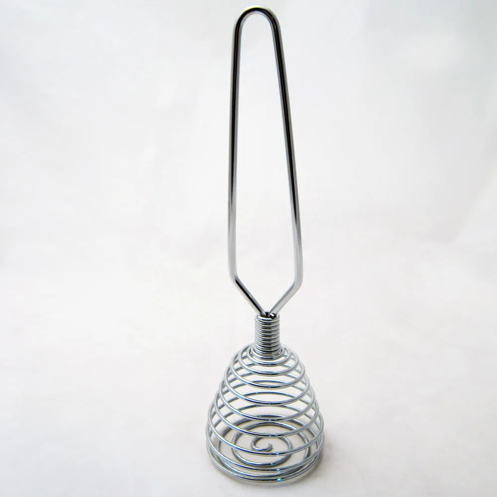 French Whisk Egg Beater Chrome Steel Coil Wire Whip Chef Hand Handle New Cook