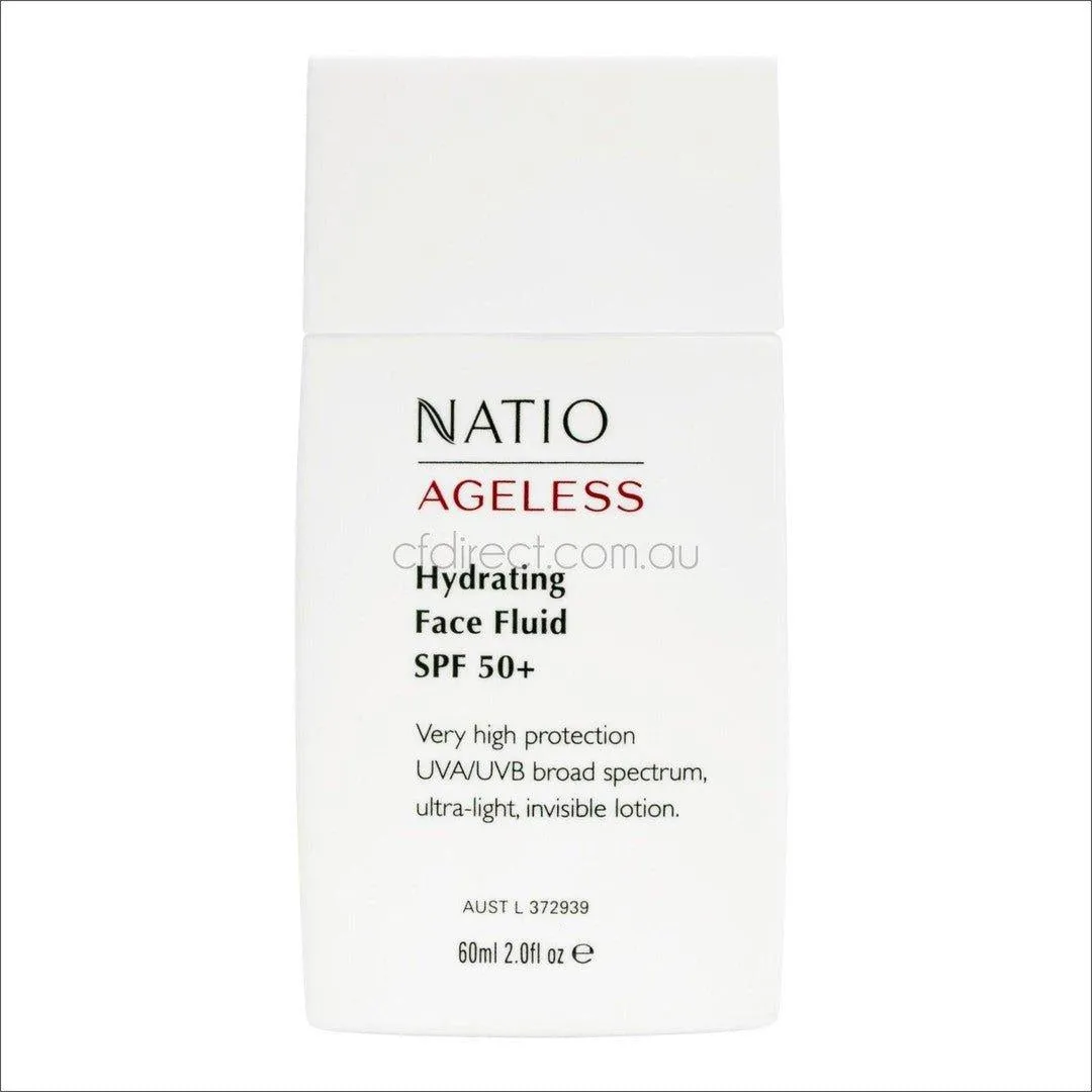 Natio Ageless Hydrating Face Fluid SPF 50  60ml