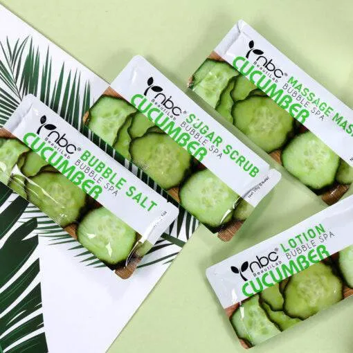 NBC Pedicure Spa Foot Care In A Box 4 Step Set - Cucumber Scent (Clearance)